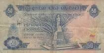 Ceil&aacute;n 50 Rupees - Pres. Bandaranaike - Monument - 1970