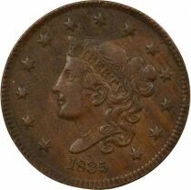 Cent, Coronet / Matron, Type 2 - 1835 Philadelphia