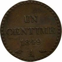 Centime, Dupr&eacute;, IInd Republic - 1849 A Paris