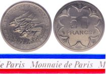 Central African Republic 50 Francs - 1976 - Test strike