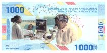 Central African States 1000 Francs - Building - Medical research - Hybrid - 2020 (2022) - Lettrer D7