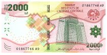 Central African States 2000 Francs - Building - Parrot - 2020 (2022) - Letter A9