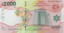 Central African States 2000 Francs - Building - Parrot - 2020 (2022) - Lettrer D