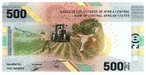 Central African States 500 Francs - Building - Farms - Hybrid - 2020 (2022) - Letter B5