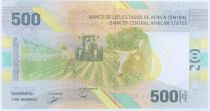 Central African States 500 Francs - Building - Farms - Hybrid - 2020 (2022) - Lettrer A8