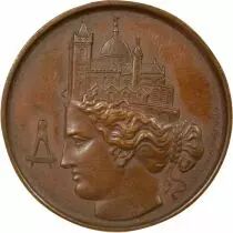 Central Society of Architects - Copper Token - Hand (1845-1860)