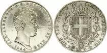 Cerde�a 5 Lire, Charles-Albert - Arms - 1844 P B
