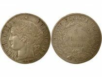 Ceres - 1 Silver Franc, IIIrd Republic - 1881 A Paris