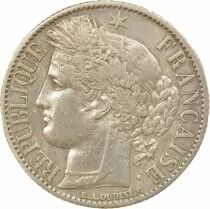 Ceres - 1 Silver Franc, IIIrd Republic -1872 K Bordeaux