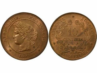 Ceres - 10 Centimes - 1897 A Paris