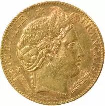 Ceres - 10 Gold Francs, IIIrd Republic - 1896 A Paris