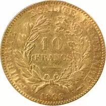 Ceres - 10 Gold Francs, IIIrd Republic - 1896 A Paris