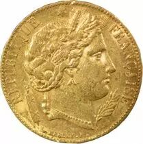 Ceres - 20 Gold Francs,  IInd Republic - 1851 A Paris