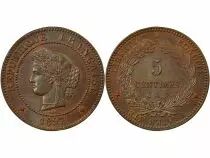 Ceres - 5 Centimes - 1897 A Paris