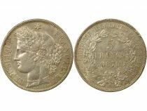 Ceres - 5 Francs Silver, with Lettering - 1870 A Paris