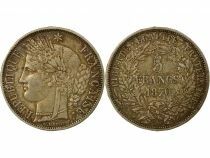 Ceres - 5 Francs Silver, with Lettering - 1870 A Paris