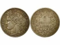 Ceres - 5 Silver Francs, IInd Republic - 1849 A Paris