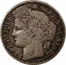 CERES ?- 50 CENTIMES ARGENT 1871 A PARIS