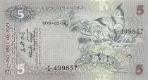Ceylan 5 Rupees - 26-03-1979 - P.84