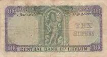 Ceylon 10 Rupees - Elizabeth II - 03-06-1952 - Serial L.42