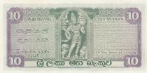 Ceylon 10 Rupees King Parakkrama - 1975