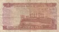 Ceylon 2 Rupees - Elizabeth II - 03-06-1952 - Serial E.3