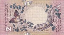 Ceylon 2 Rupees - Fish, butterfly, Snake - 1979 - UNC - P.83