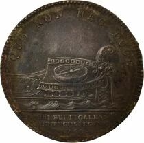 Ch. of Commerce of Bordeaux, Louis XV - Silver Token - 1750 (1770)