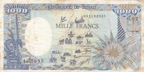 Chad 1000 Francs - Map of CAS complete - 1985