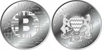 Chad 5000 Francs Bitcoin  - Oz Silver 2022