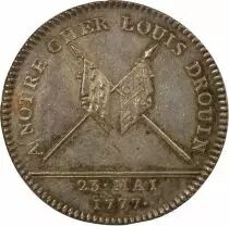 Chamber of Commerce of Nantes, Count of Artois & Louis Drouin - Silver Token - 1777