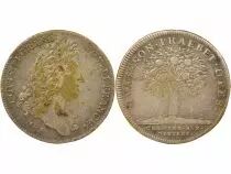 Chambre aux Deniers - Silvered Brass Token - XVIIth Century