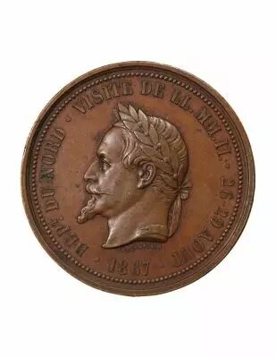 Chambre de Commerce de Lille, Napol�on III - M�daille Cuivre 1867
