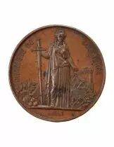 Chambre de Commerce de Lille, Napol&eacute;on III - M&eacute;daille Cuivre 1867