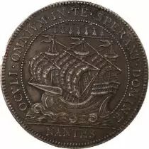 Chambre de Commerce de Nantes - Jeton Argent poin&ccedil;on Corne (apr&egrave;s 1879)