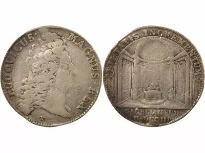 Chapel of Meudon, Louis XIV - Silver Token - 1703