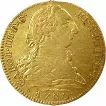 Charles III - 4 Gold Escudos - 1780 /79 PJ M Madrid