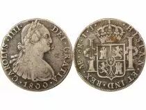 Charles IV - 8 Silver Reales - 1800 Lima