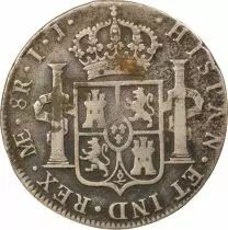 Charles IV - 8 Silver Reales - 1800 Lima