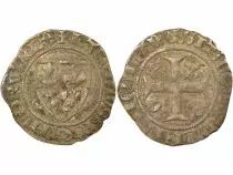 Charles VI - Blanc, Gu&eacute;nar, 4th Issue - 1411 / 1417 Tournai