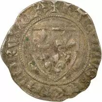 Charles VI - Blanc, Gu&eacute;nar, 4th Issue - 1411 / 1417 Tournai