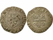 Charles VI - Blanc Guenar, 4th Issue - 1411 / 1417 Paris