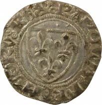 Charles VI - Blanc Guenar, 4th Issue - 1411 / 1417 Paris