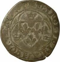 Charles VII - Blanc with Crown - 1447 Lyon