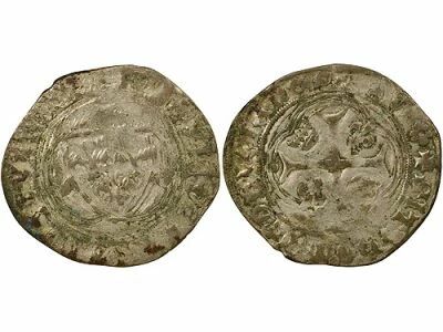 Charles VII - Blanc with Crown - 1456 / 1461 Limoges