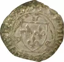 Charles VII - Blanc with Crown, 4th Issue - 1456 / 1461 Tours