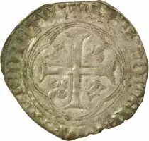 Charles VII - Blanc with Crown, 4th Issue - 1456 / 1461 Tours