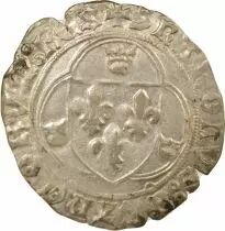 Charles VII - Blanc with Crown, Ist Issue - 1436 / 1447 Poitiers