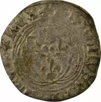 Charles VIII - Blanc &agrave; la Couronne - 1488 / 1498 Rouen