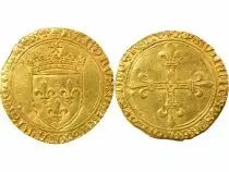 Charles VIII - Gold Ecu with Sun - 1494 / 1498 Saint L&ocirc;